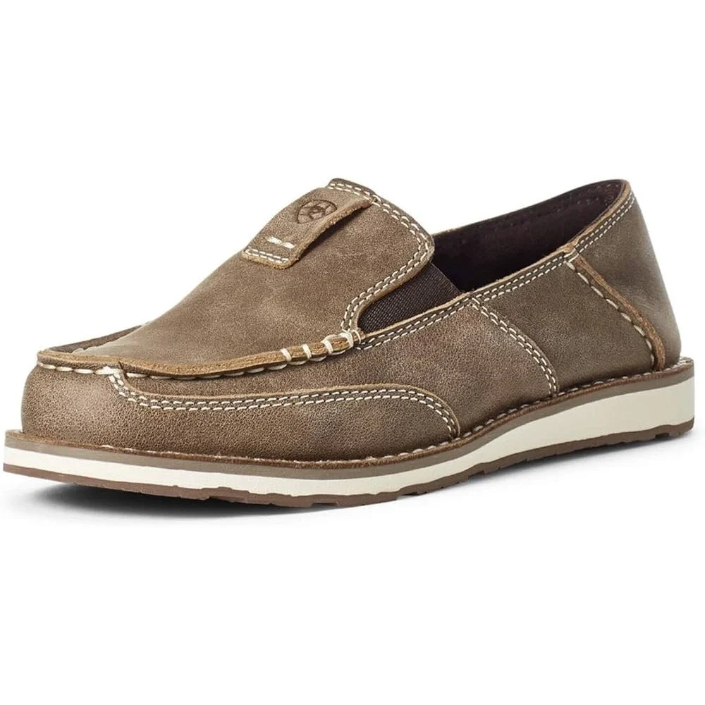 Ariat Cruiser Slip On Shoes Brown Bomber Leather Womens 9 UK‎ 6.5 EU 40